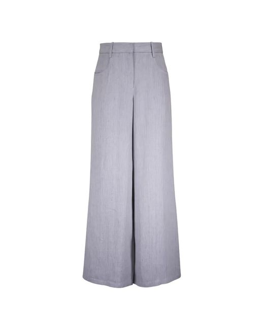 Twp Gray Hemp Palazzo Pants