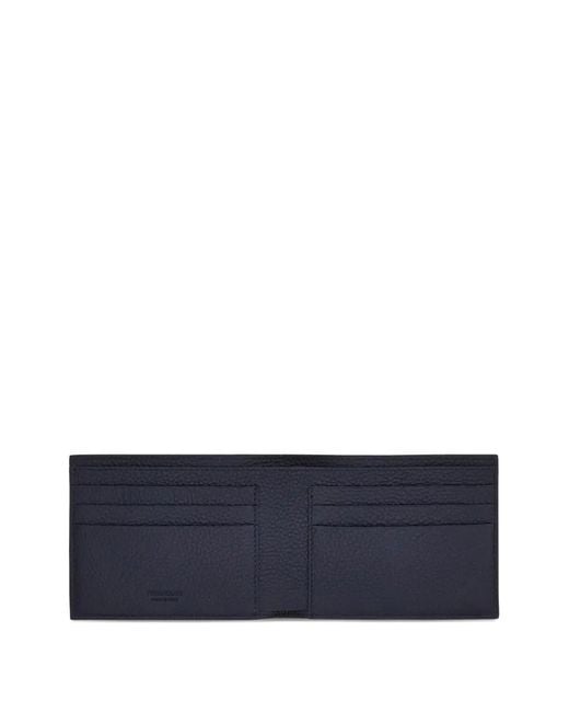 Ferragamo Blue Monogram Print Wallet for men