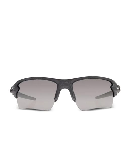 Oakley Gray Rimless Shield Sunglasses for men