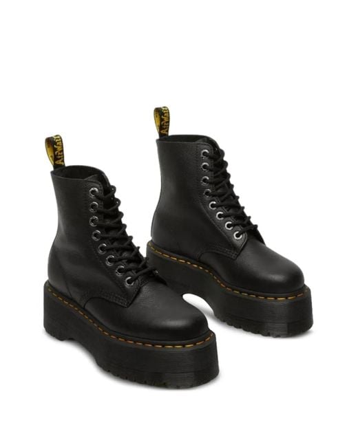 Dr. Martens Black Platform Lace-Up Boots