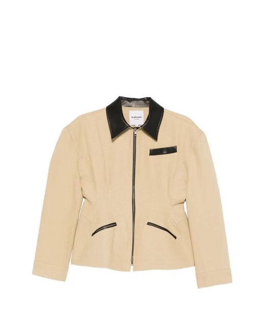 LA PISCINE Natural Sculpted Worker Jacket