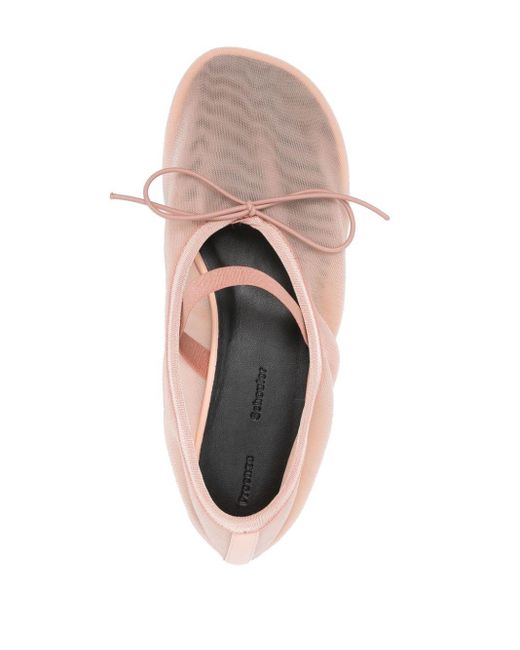 Proenza Schouler Pink Glove Mary Jane Ballerina Shoes