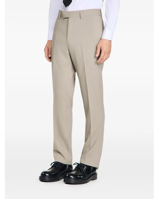 Sandro White Pantalon De Costume À Plis for men