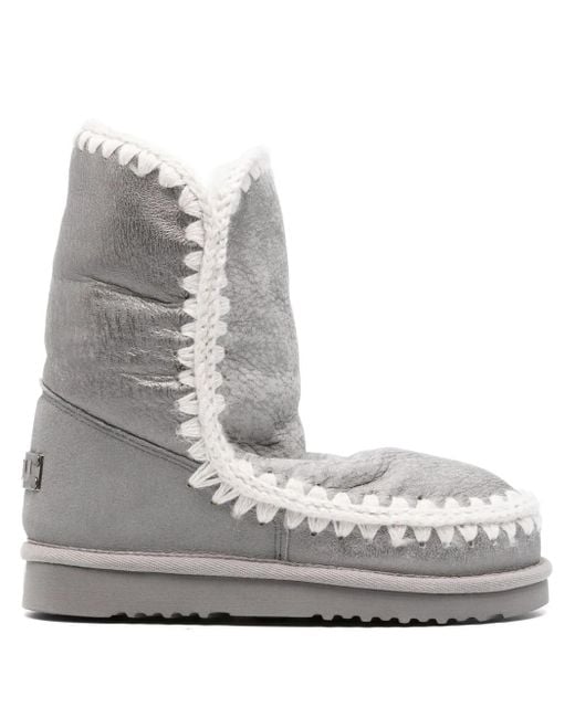 Mou Gray 24 Leather Boots