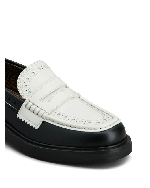 Tod's Black Brogue-Trim Leather Loafers