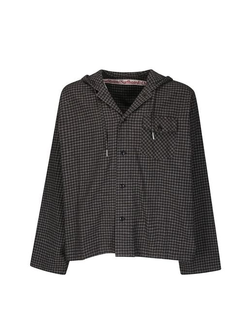 Stockholm Surfboard Club Black Merle Check-Pattern Jacket for men