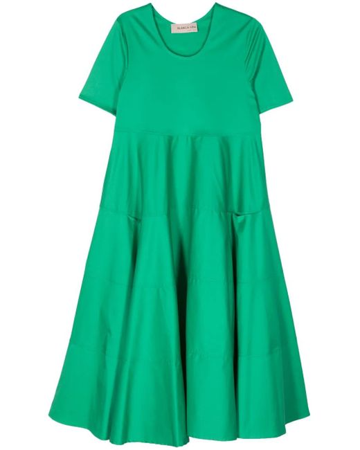Blanca Vita Green Arabide Midikleid