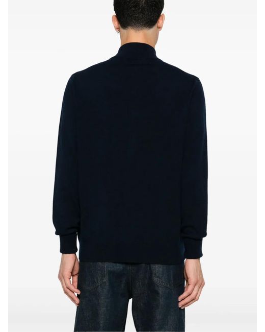 Ballantyne Blue Zip-Up Cardigan for men