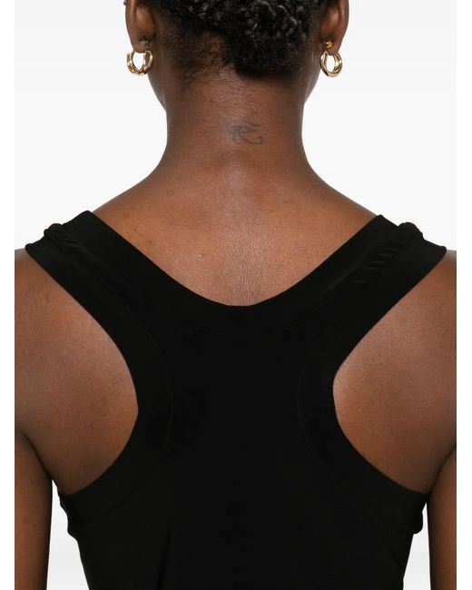 Norma Kamali Black Haut À Design Sans Manches