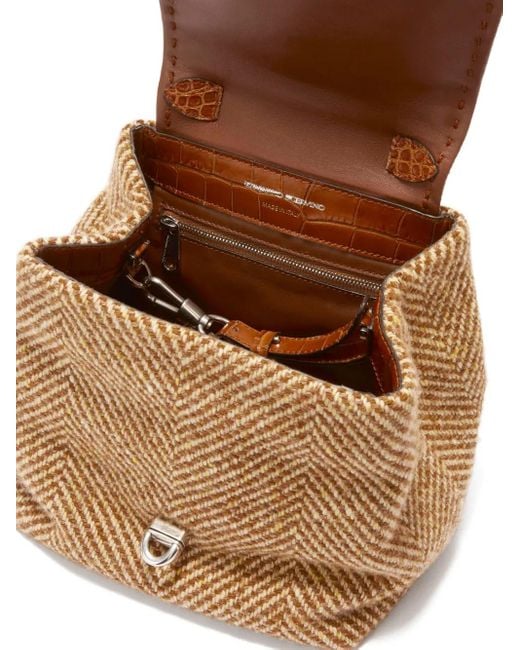Sac Cabas Liza À Motif De Chevrons Ermanno Scervino en coloris Brown