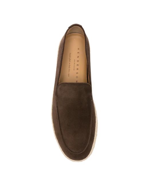 Henderson Brown Almond-Toe Espadrilles for men