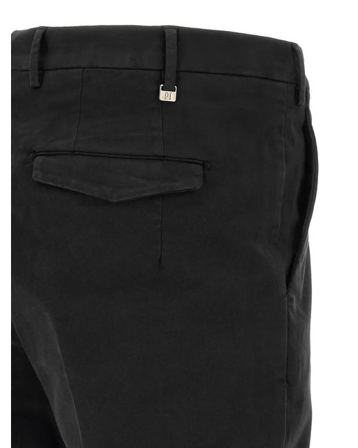 PT Torino Black Master Tailored Trousers for men