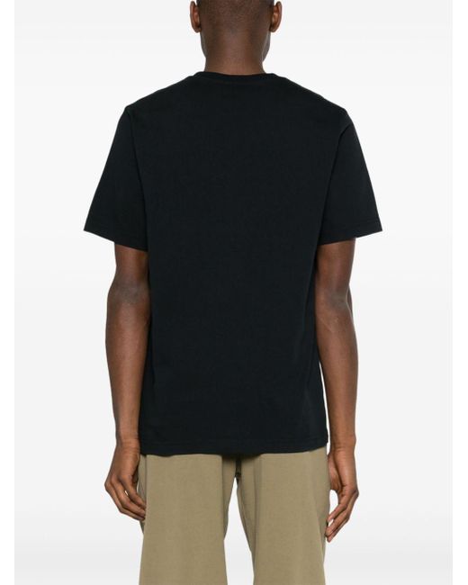 Camiseta con parche Fox Maison Kitsuné de hombre de color Black