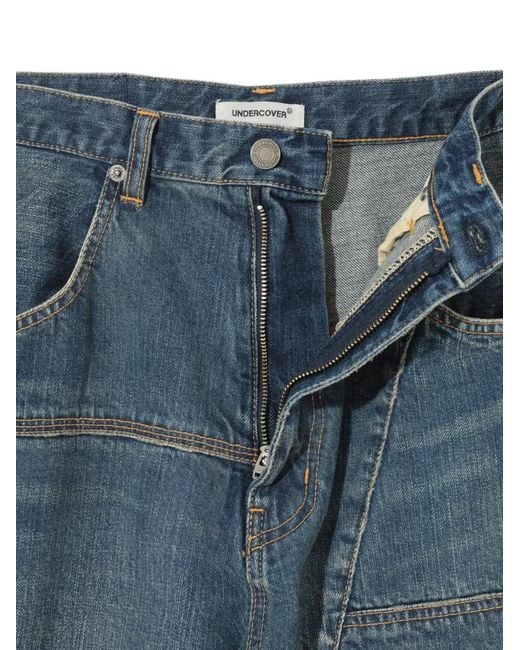 Undercover Blue Patchwork Cotton Trousers