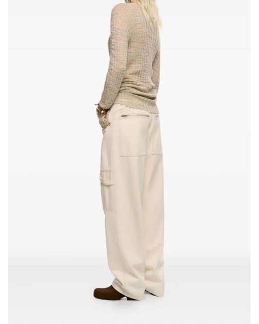 Bimba Y Lola ジップポケット パンツ White
