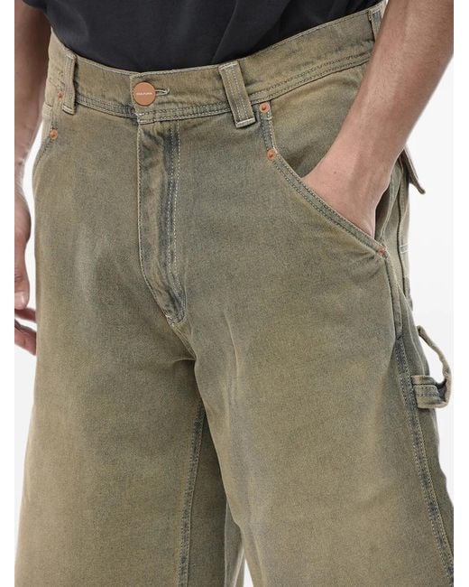 Cultura Natural Stonewashed Cargo Shorts for men