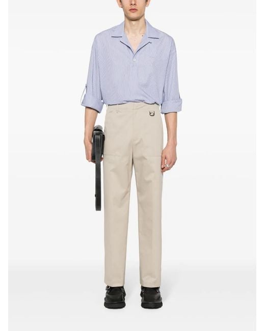 Fendi Natural Double Coated Pants for men