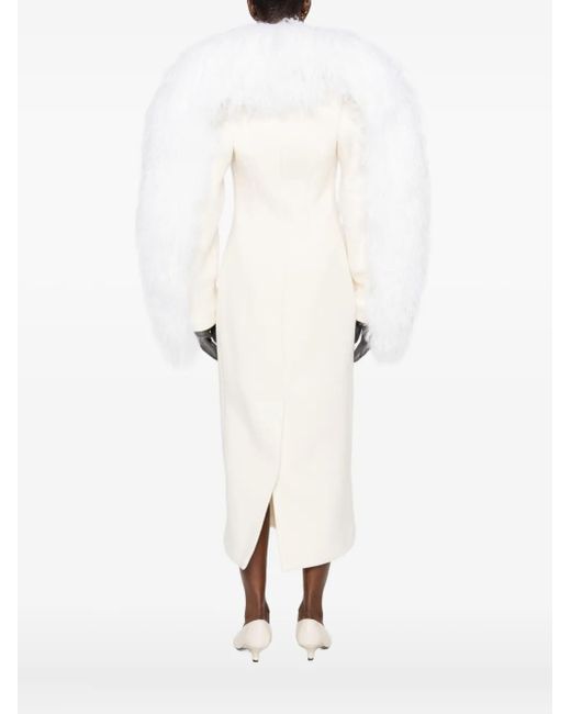 Jacquemus White Le Manteau Mantel