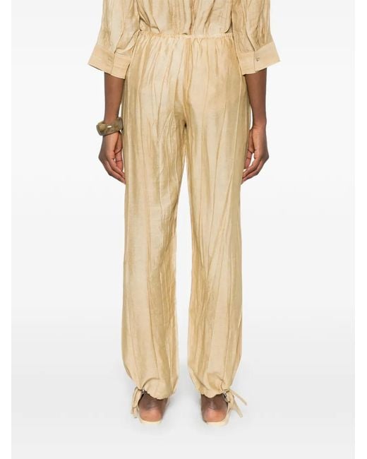 Yerse Natural Drawstring Trousers