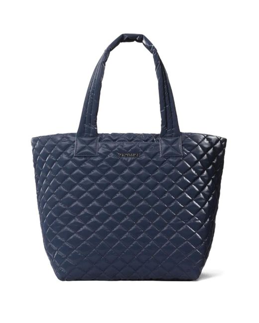 MZ Wallace Blue Metro Medium Quilted Tote Bag