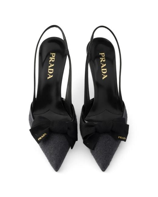 Prada Slingback Pumps in het Black