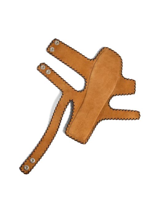 Khaite Brown Open-Toe Sandals