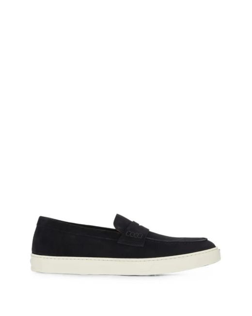 Doucal's White Suede Slip-On Loafers for men