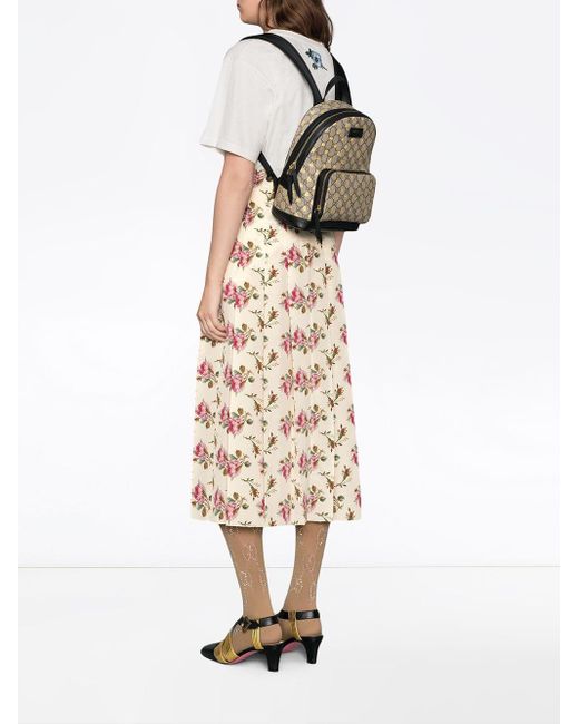 Gucci Gg Supreme Bees Backpack Lyst Australia