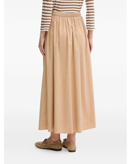 Ouí Natural Elasticated Maxi Skirt