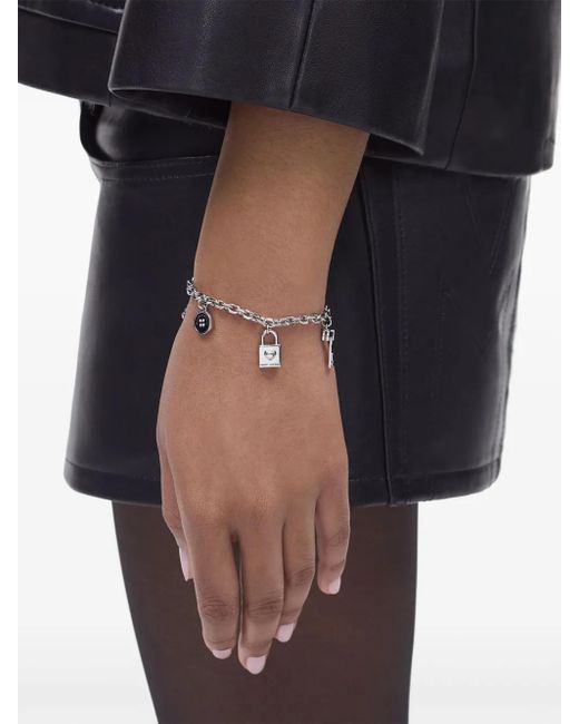 Marc Jacobs White The Button Charm Bracelet