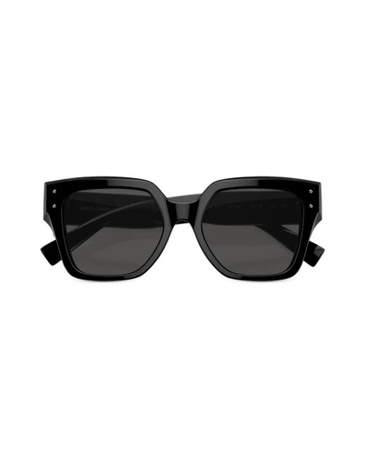 Dolce & Gabbana Black Transparent Square-Frame Sunglasses