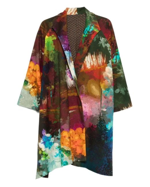 Yavi Red Printed Coat
