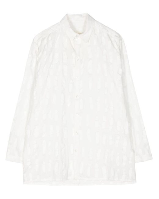 Toogood White The Draughtsman Cotton Shirt