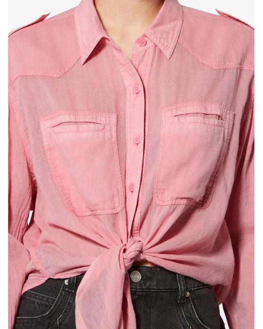 Isabel Marant Pink Valiane Pocket Shirt