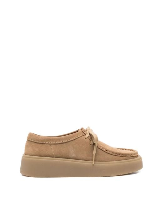 Clarks Brown Lace-Up Derby Shoes