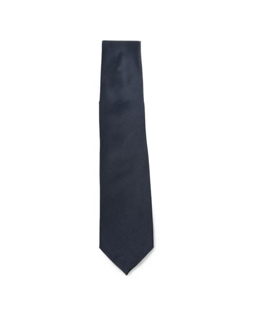 Corneliani Blue Pointed-Tip Tie for men