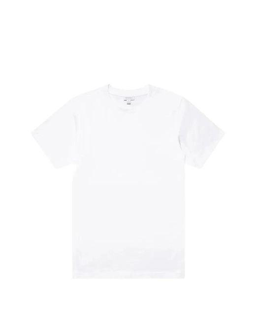 Sunspel White Riviera Crew-Neck T-Shirt for men