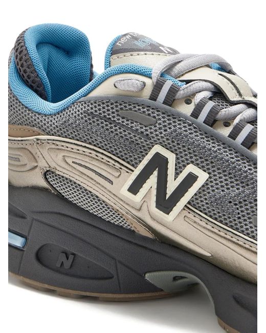 New Balance Gray 1000 Metallic-Mesh Sneakers