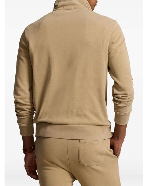 Polo Ralph Lauren Natural Zip-Fastening Pocket Polo Shirt for men