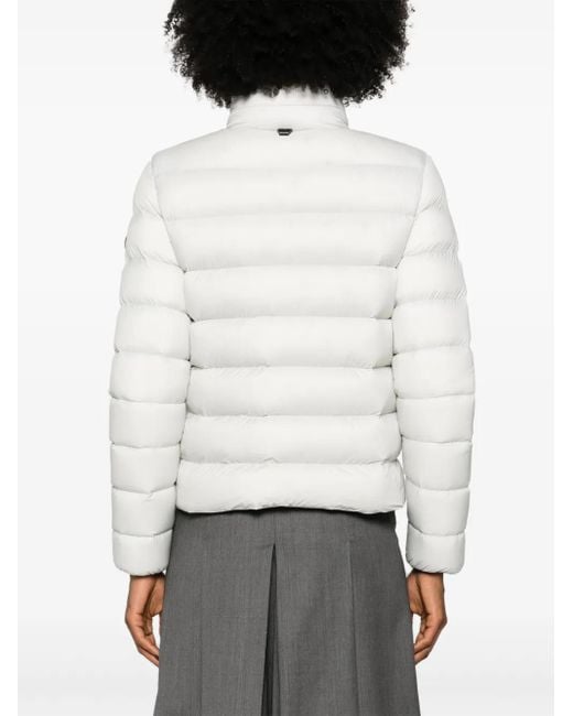 Moncler White Cerces Puffer Jacket