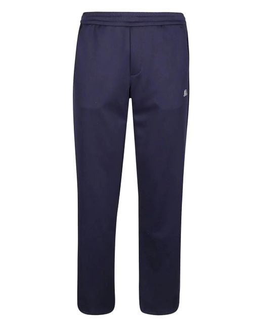 MSGM Blue Elastic-Waistband Pants for men