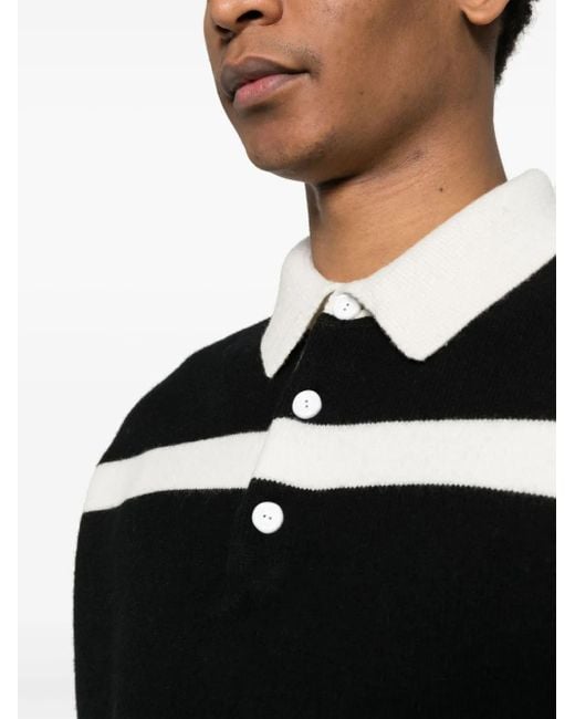 J.W. Anderson Black Striped Knitted Jumper for men