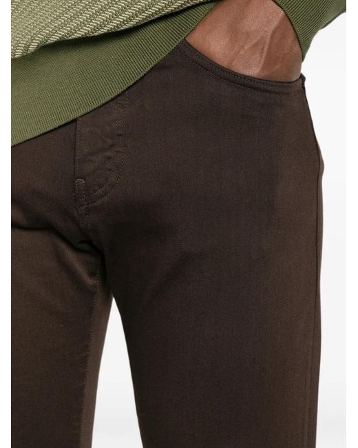 Boss Black Delaware Slim-Fit Five-Pocket Trousers for men