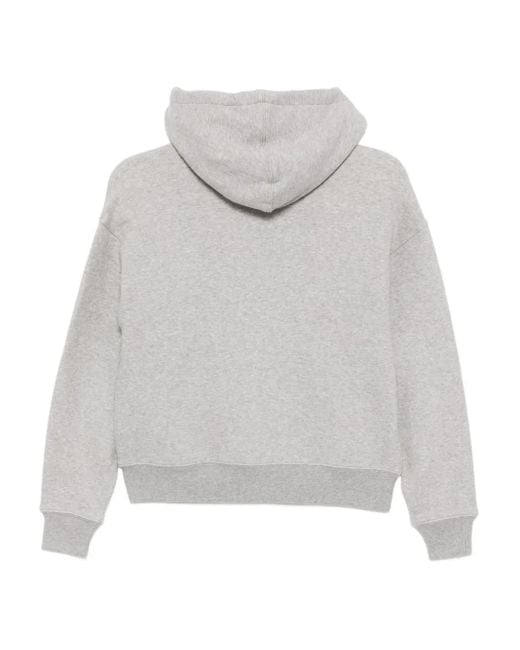 James Perse Cozy Fleece Zip Hoodie in Gray | Lyst