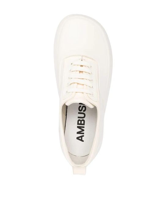 Ambush White Hybrid Vulcanised Sneakers for men