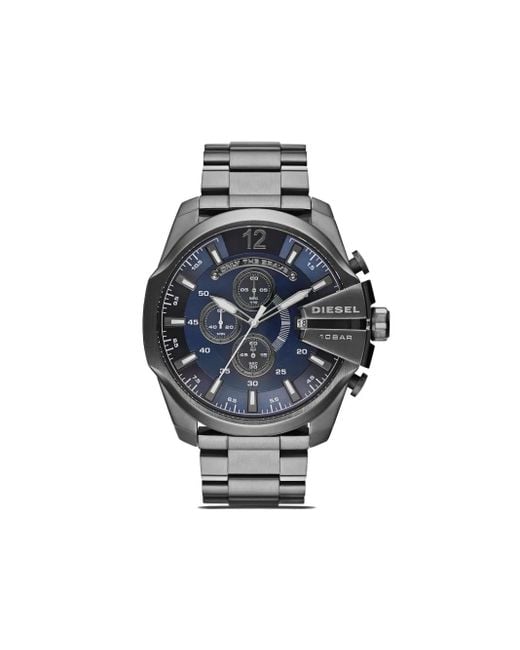DIESEL Blue Dz4329 Mega Chief 51Mm Watch for men
