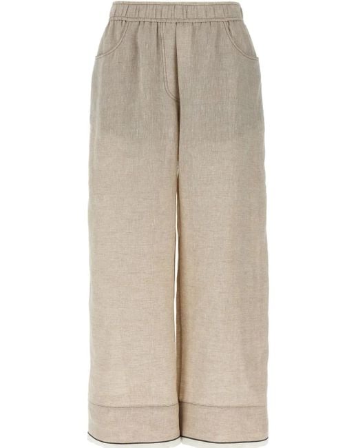 Brunello Cucinelli Monile ストレートパンツ Natural