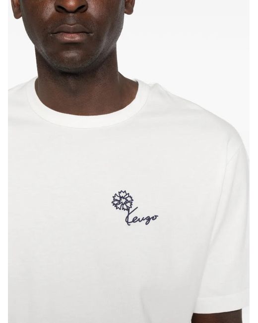 KENZO White Gots Tulip Classic T-Shirt for men