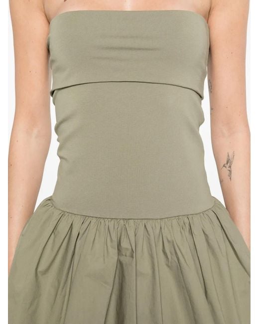 By Malene Birger Women's Green Marcia Strapless Ruffled Dress -  hulwithkids.com