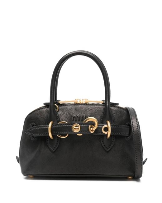 【MiuMiu】アドベンチャー ミニトートバッグ Oak Aventure Mini Nappa Leather Bag | Miu Miu